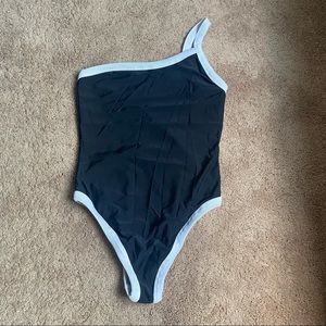 Aerie Pop One Shoulder Cheeky One Piece Swimsuit